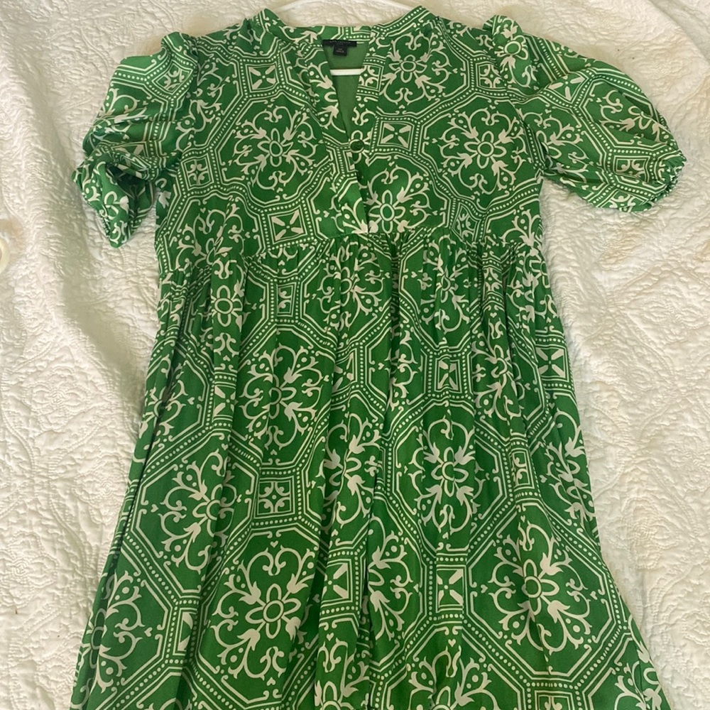 Puff sleeve maxi dress